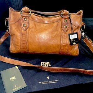 Frye Melissa Satchel Cognac